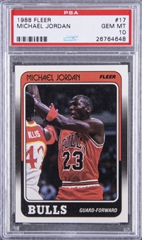 1988-89 Fleer #17 Michael Jordan – PSA GEM MT 10